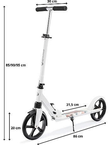 Monopattino pieghevole HyperMotion CITY SWIFT Winter Fox con ammortizzatore fino a 100 kg