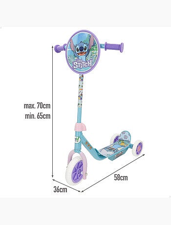 Monopattino stitch a 3 ruote 58x36x65-70 cm max. 20 kg + 2 anni