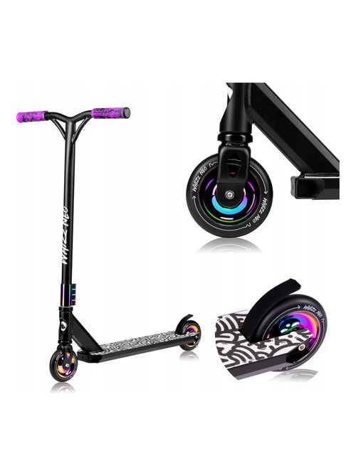 Monopattino Stunt LIONELO Whizz - Capacità 100 kg - Manubrio largo - Cuscinetti ABEC-9 - Nero - Kiabi