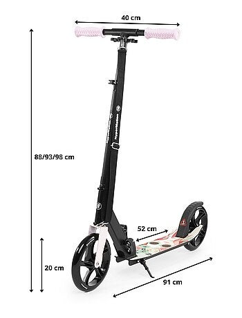 Monopattino urbano a 2 ruote vibe per bambini +7 anni e adulti – carico fino a 100 kg
