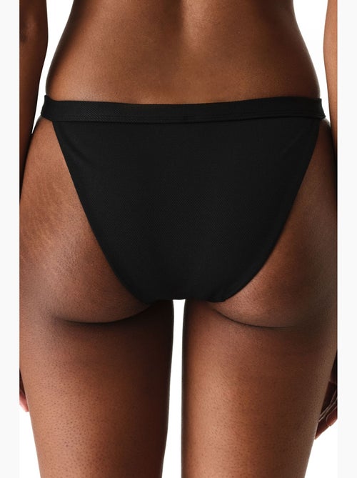 Montana slip bikini con texture laterale e vita media penti - Kiabi