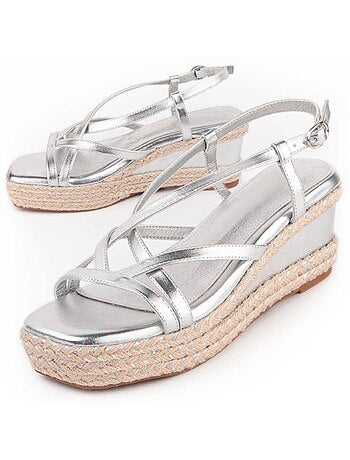 Montevita Sandalo Con Zeppa Esparto