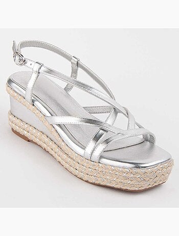 Montevita Sandalo Con Zeppa Esparto