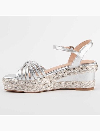 Montevita Sandalo Con Zeppa Esparto