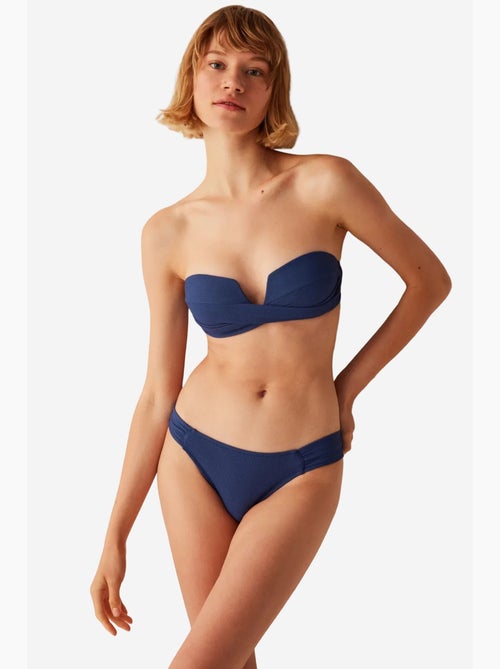 Moonlight slip bikini hipkini con dettaglio arricciato penti - Kiabi Moonlight slip bikini hipkini con dettaglio arricciato penti - Kiabi