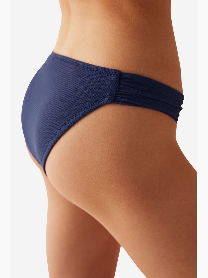 Moonlight slip bikini hipkini con dettaglio arricciato penti Blu marino - Kiabi