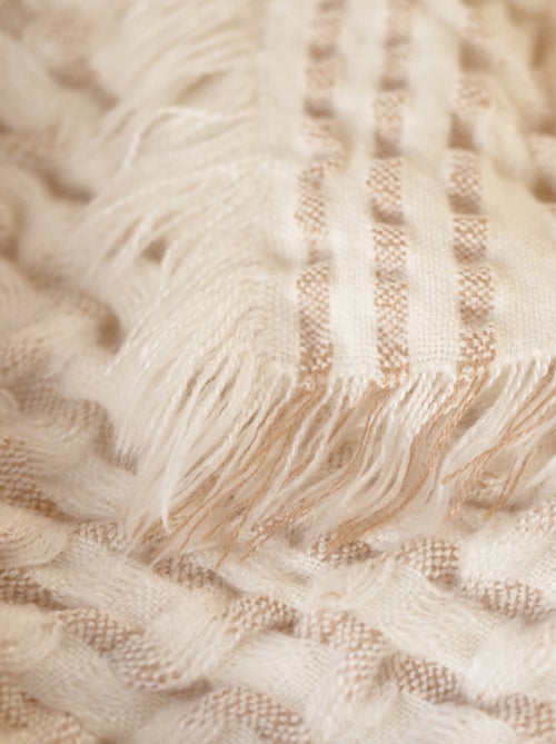Morbida coperta con effetto waffle - Kiabi