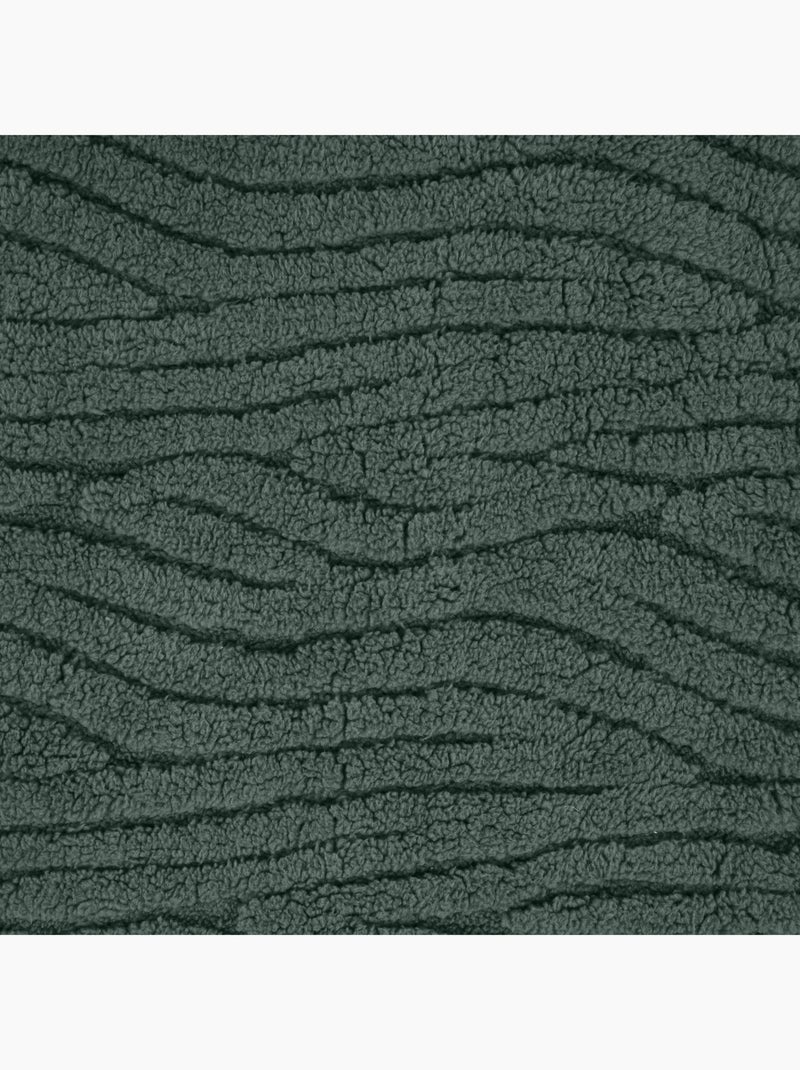 Morbida coperta con increspature Verde scuro - Kiabi