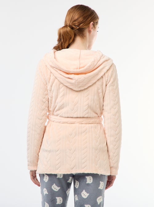 Morbido accappatoio in pile - Kiabi