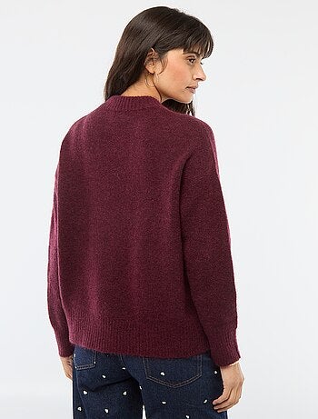 Maglione morbido in mohair e lana