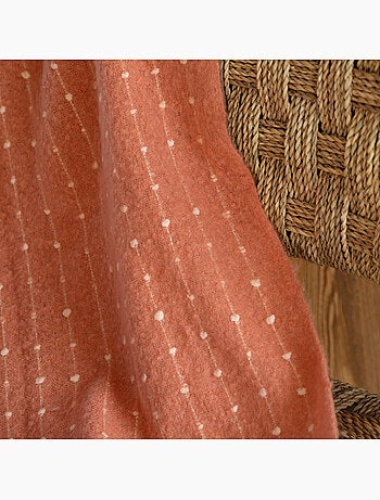Morbido plaid con frange effetto mohair