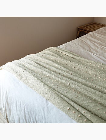 Morbido plaid con frange effetto mohair