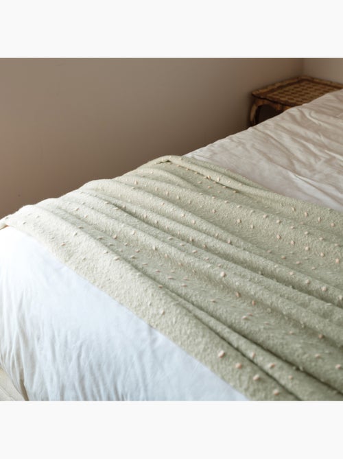 Morbido plaid con frange effetto mohair - Kiabi