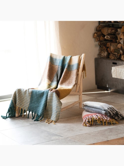 Morbido plaid in mohair - Kiabi