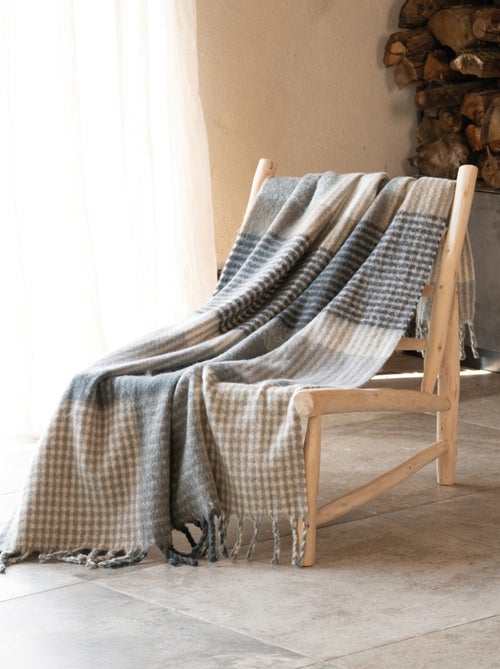 Morbido plaid in mohair - Kiabi