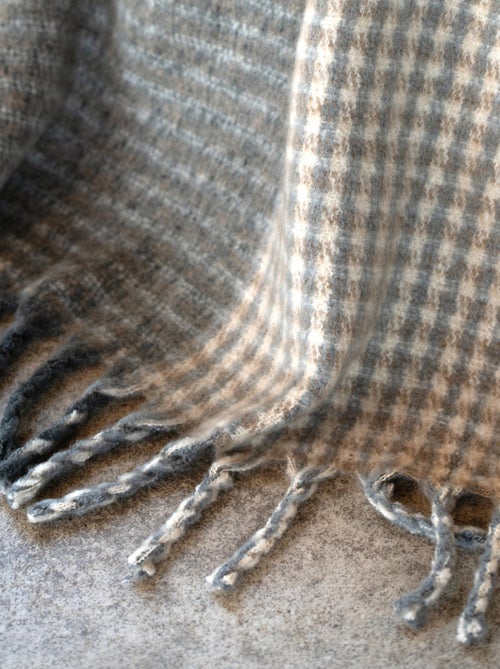 Morbido plaid in mohair - Kiabi