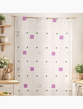 Motivo ricamato modulabile di quadretti colorati