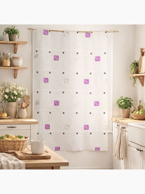 Motivo ricamato modulabile di quadretti colorati - Kiabi Motivo ricamato modulabile di quadretti colorati - Kiabi