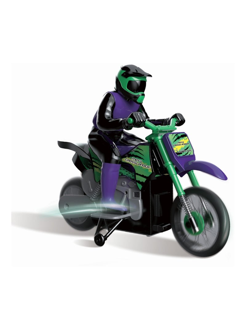 Moto Crosslander® 2.4Ghz, acrobazia estrema con effetti di luce. Verde - Kiabi