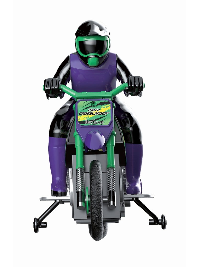 Moto Crosslander® 2.4Ghz, acrobazia estrema con effetti di luce. Verde - Kiabi