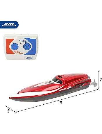 Motoscafo radiocomandato rosso + 4 anni di speed&go