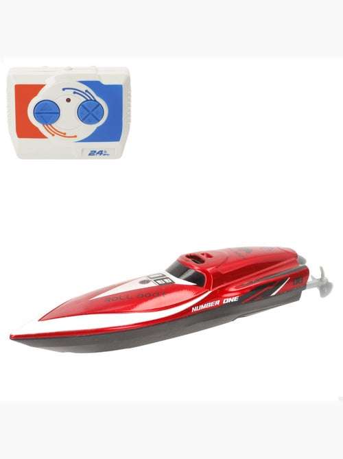 Motoscafo radiocomandato rosso + 4 anni di speed&go - Kiabi Motoscafo radiocomandato rosso + 4 anni di speed&go - Kiabi