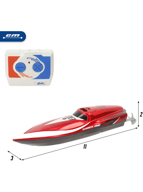 Motoscafo radiocomandato rosso + 4 anni di speed&go - Kiabi Motoscafo radiocomandato rosso + 4 anni di speed&go - Kiabi