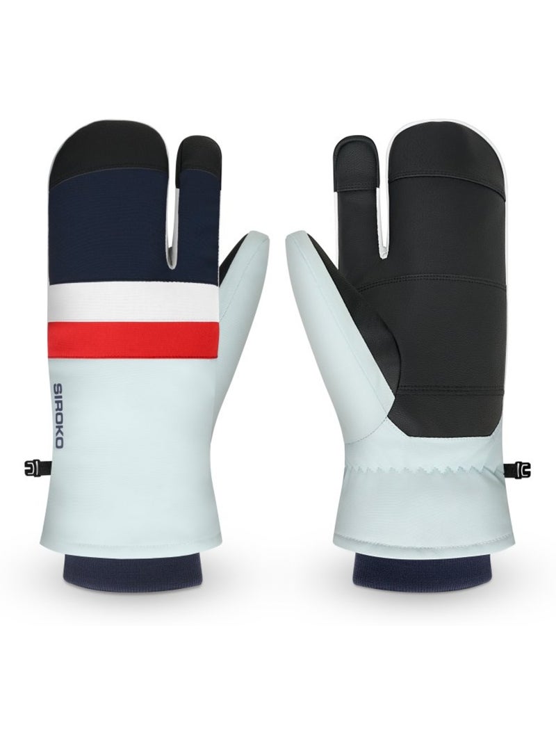 Muffole da sci a 3 dita uomo e donna glisse light Blu - Kiabi