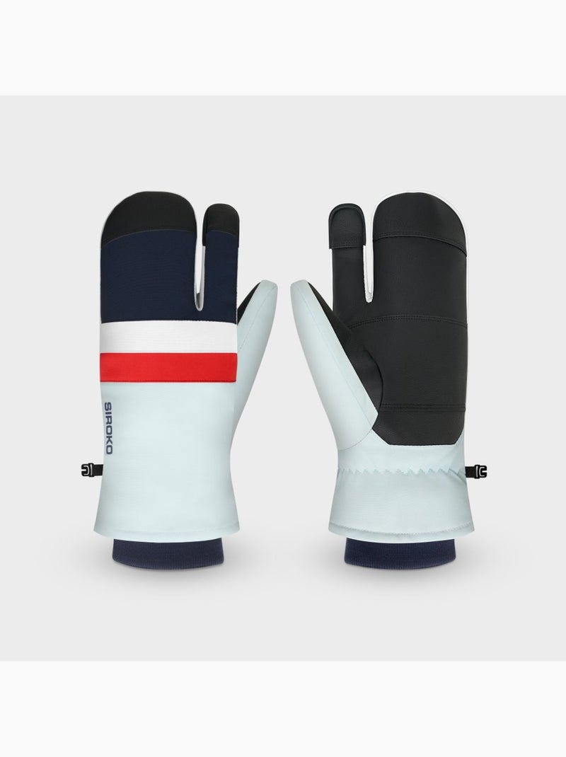 Muffole da sci a 3 dita uomo e donna glisse light Blu - Kiabi