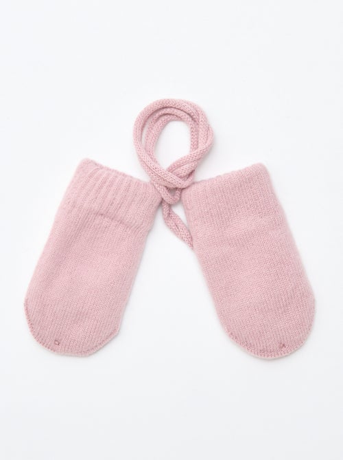 Muffole in pile lavorate a maglia - Kiabi