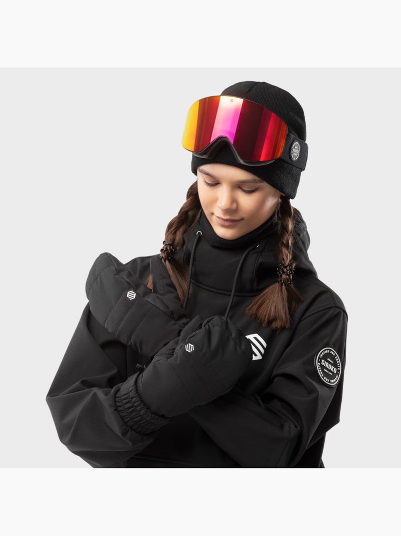 Muffole invernali da snowboard e da sci sport invernali uomo e donna pitztal bla Nero - Kiabi