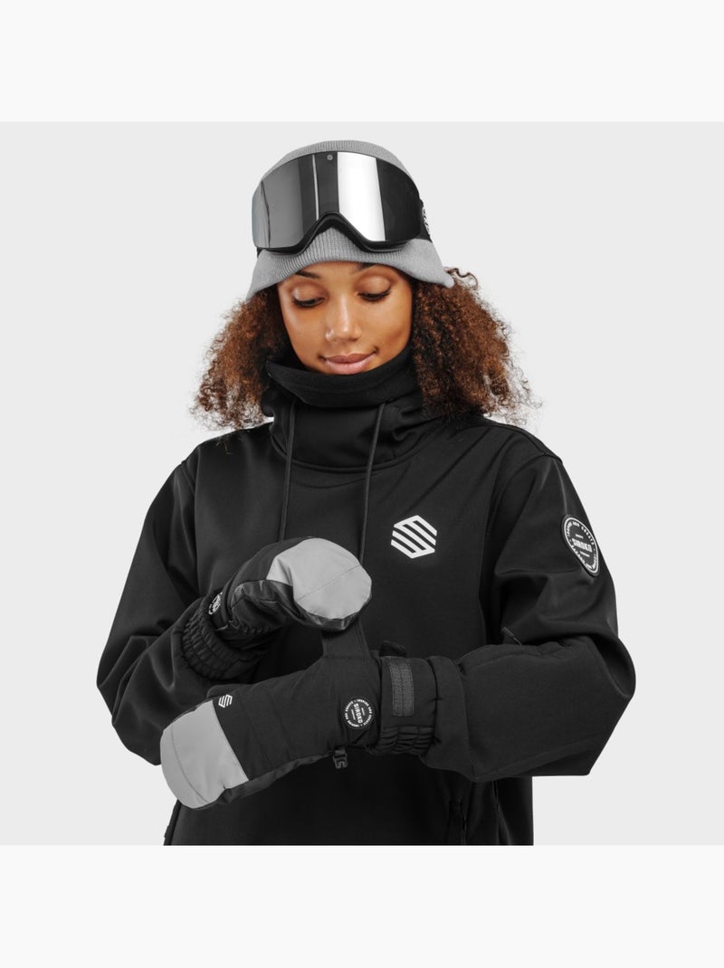 Muffole invernali da snowboard e da sci sport invernali uomo e donna pitztal gra Nero - Kiabi