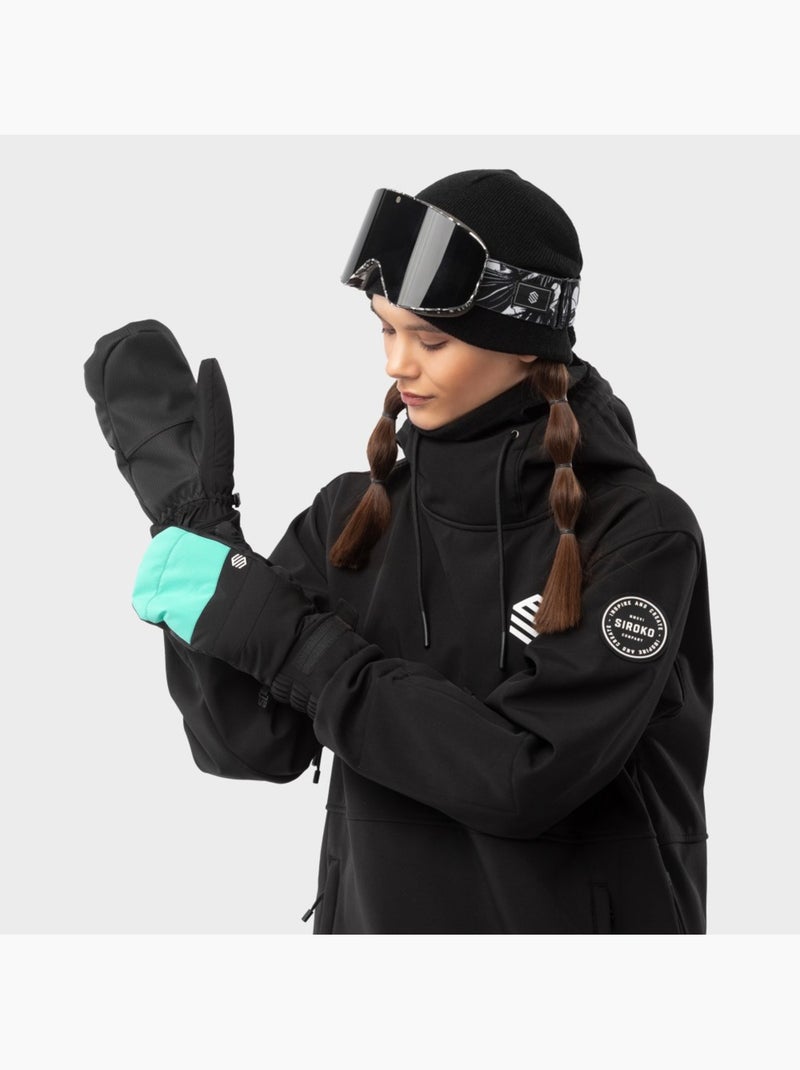 Muffole invernali da snowboard e da sci sport invernali uomo e donna pitztal tur Nero - Kiabi