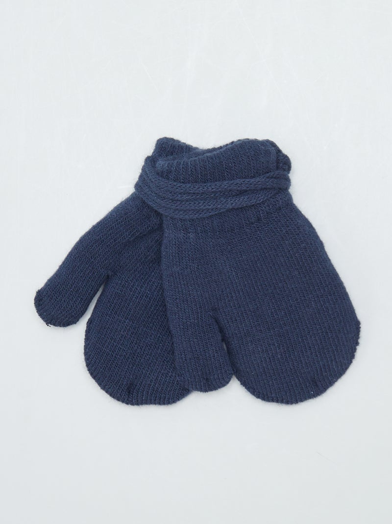 Muffole miste foderate in pile NERO - Kiabi
