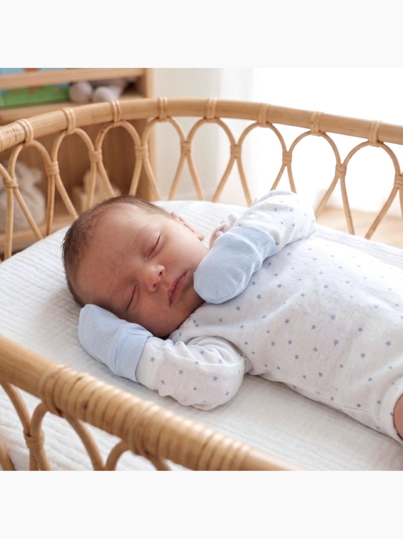 Muffole neonato anti-graffio cotone | sevira kids | sevira kids Blu - Kiabi