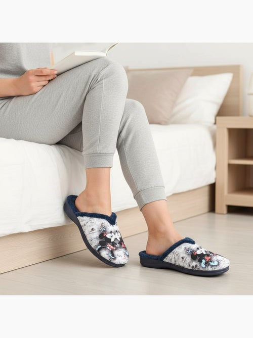 Mule donna ozabi stampa cartoni animati, fabbrica spagna - Kiabi Mule donna ozabi stampa cartoni animati, fabbrica spagna - Kiabi