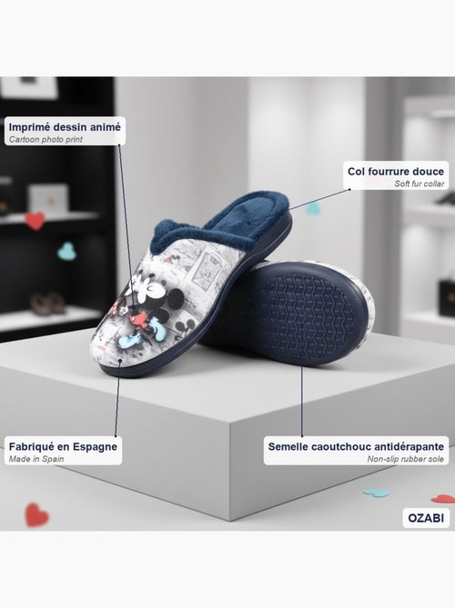 Mule donna ozabi stampa cartoni animati, fabbrica spagna - Kiabi Mule donna ozabi stampa cartoni animati, fabbrica spagna - Kiabi
