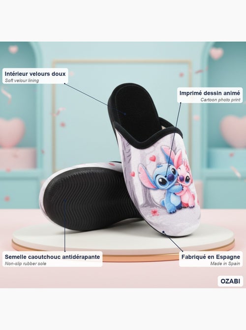 Mule donna ozabi stampa cartoni animati, fabbrica spagna - Kiabi Mule donna ozabi stampa cartoni animati, fabbrica spagna - Kiabi