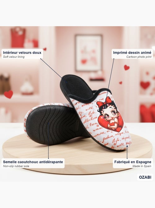 Mule donna ozabi stampa cartoni animati, fabbrica spagna - Kiabi Mule donna ozabi stampa cartoni animati, fabbrica spagna - Kiabi