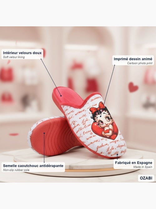 Mule donna ozabi stampa cartoni animati, fabbrica spagna - Kiabi Mule donna ozabi stampa cartoni animati, fabbrica spagna - Kiabi