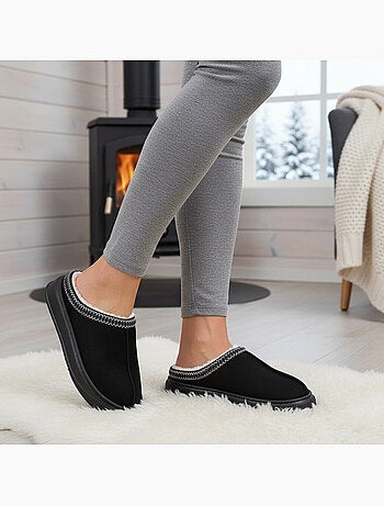 Mule donna stile scandinavo, interno felpato, suola antiscivolo ozabi