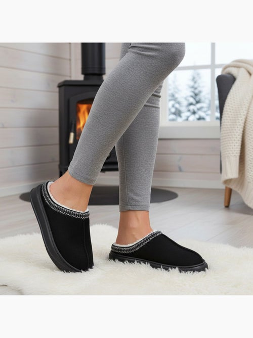 Mule donna stile scandinavo, interno felpato, suola antiscivolo ozabi - Kiabi