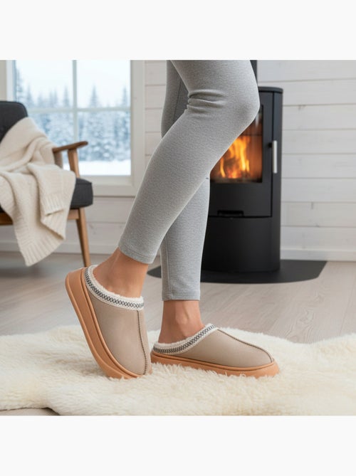 Mule donna stile scandinavo, interno felpato, suola antiscivolo ozabi - Kiabi Mule donna stile scandinavo, interno felpato, suola antiscivolo ozabi - Kiabi