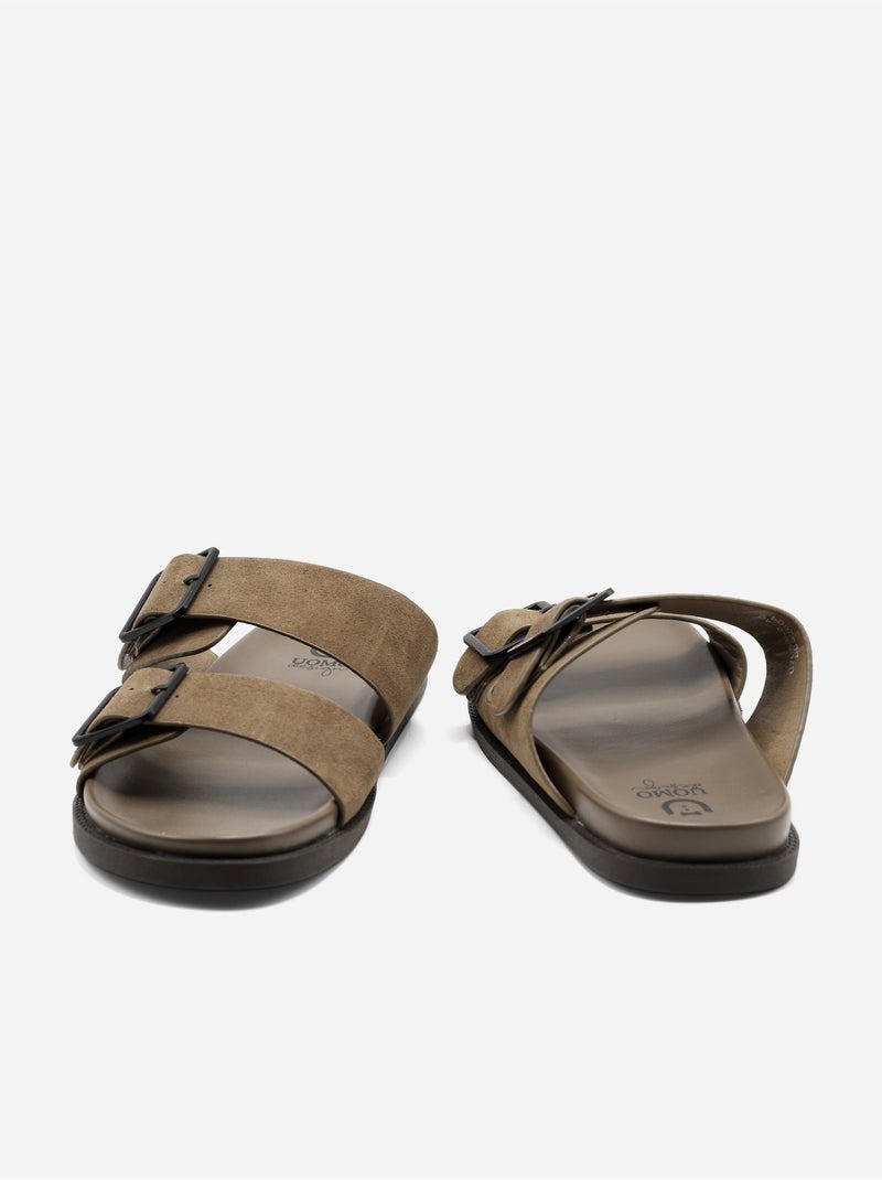 Mules a doppio cinturino - Uomo Cachi - Kiabi