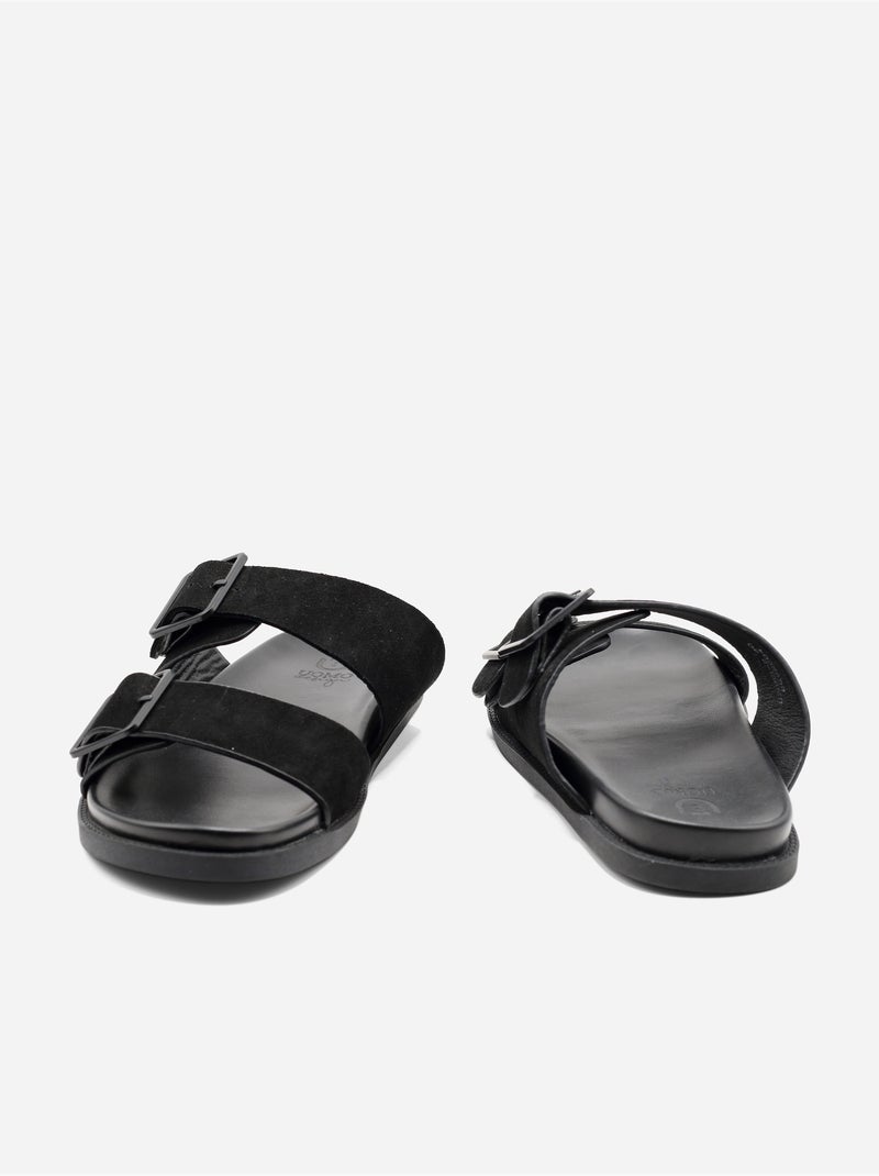Mules a doppio cinturino - Uomo Nero - Kiabi