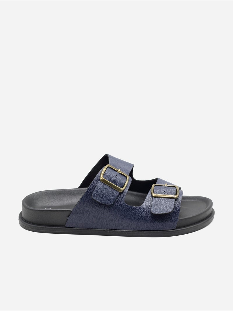Mules a doppio cinturino Blu - Kiabi