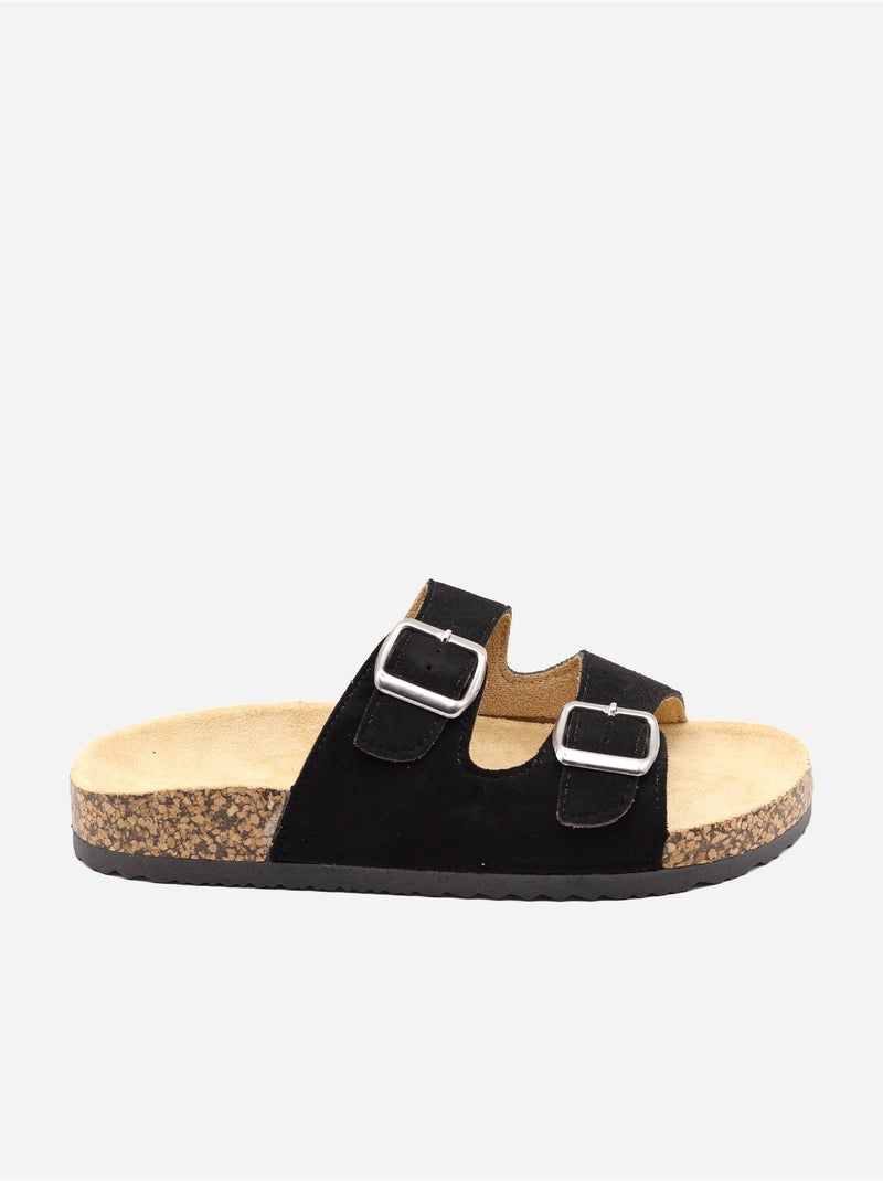 Mules a doppio cinturino Nero - Kiabi