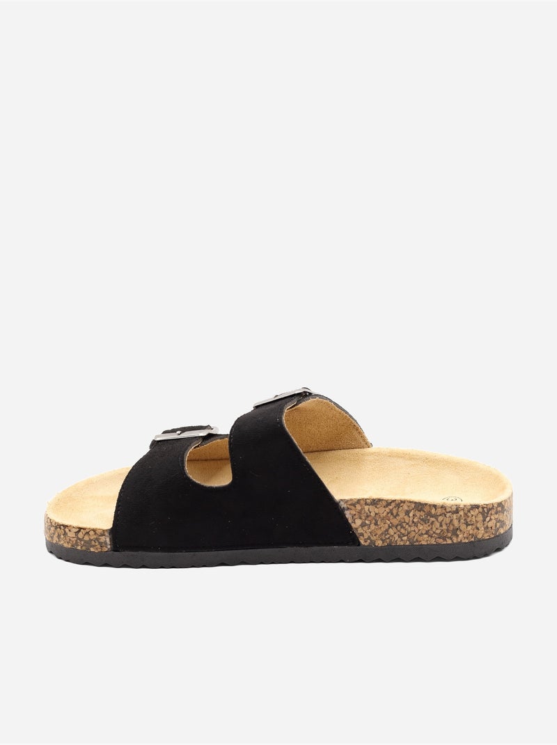 Mules a doppio cinturino Nero - Kiabi