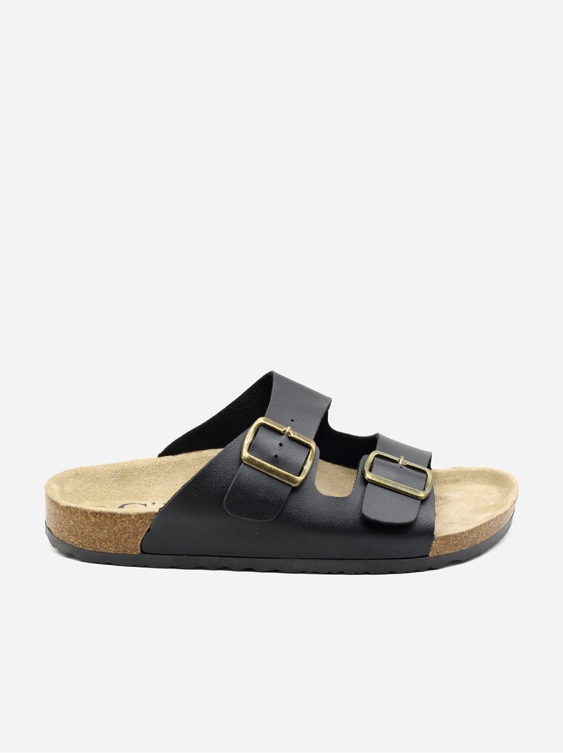 Mules a doppio cinturino Nero - Kiabi