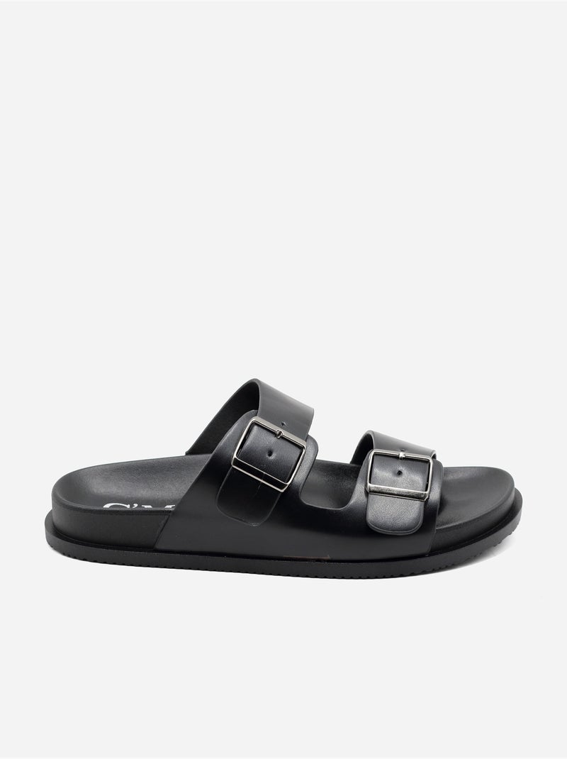 Mules a doppio cinturino Nero - Kiabi